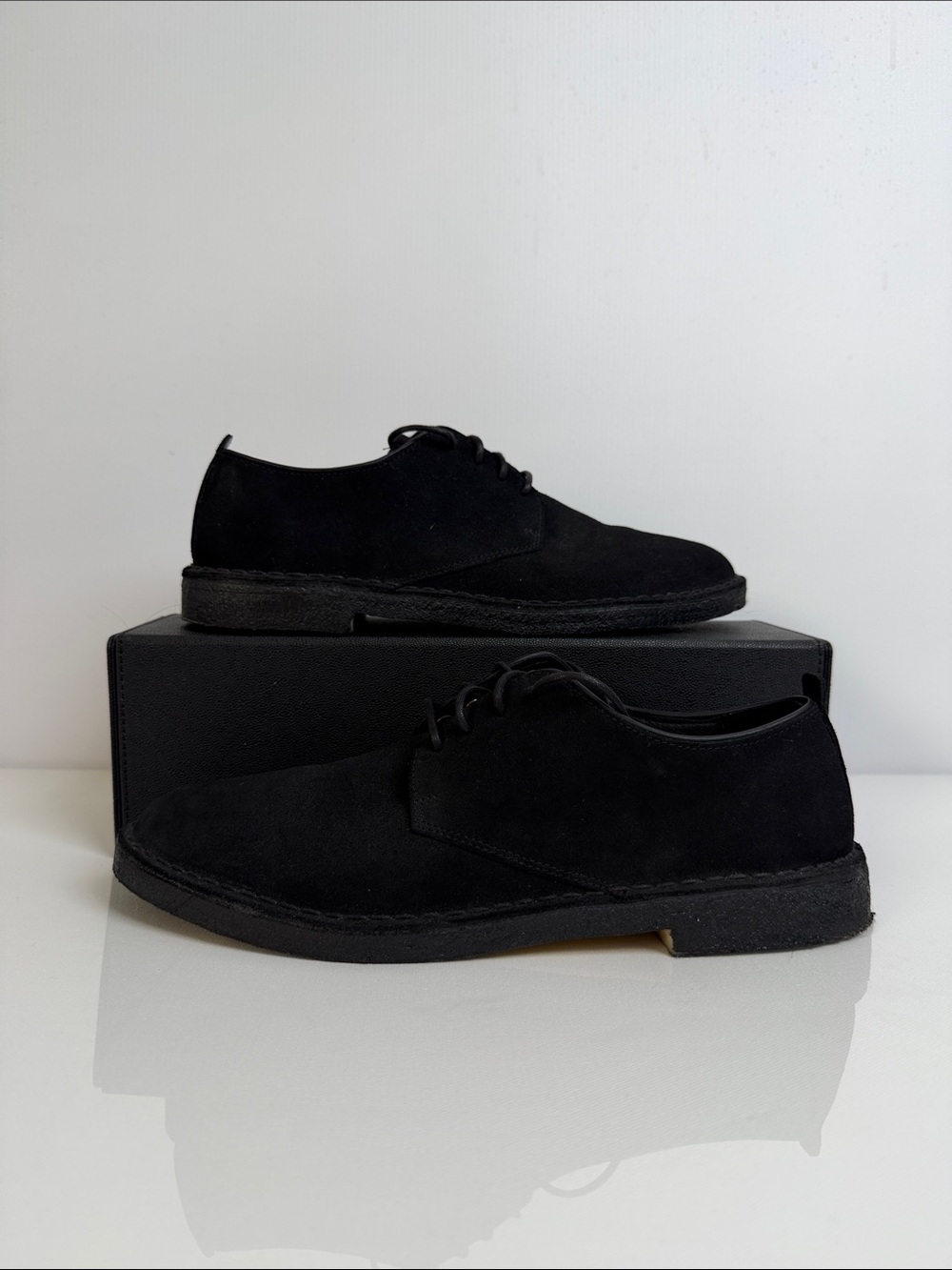 Clark’s Originals Desert Black Suede Lace Up Men’s Shoes Size 11